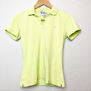 Lilly Pulitzer island polo lime green XS